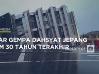 Video: Daftar Gempa Dahsyat Jepang Dalam 30 Tahun Terakhir