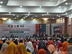 Pimpinan Ponpes dan Kiai se-Tasikmalaya Deklarasi Dukung AMIN di Pilpres