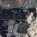 This image, provided by Maxar Technologies, shows an overview of the martyr's cemetery in Kerman, Iran, Wednesday, Jan. 3, 2024 before, according to Iranian authorities, twin bomb blasts killed at least 103 people at an event honoring a prominent Ira
