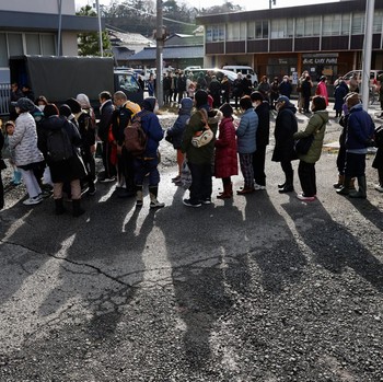Dampak Gempa Jepang, Warga Hadapi Krisis Air Bersih