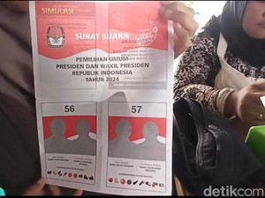 Penampakan Contoh Surat Suara Pilpres yang Dituding Menyesatkan oleh PDIP Solo