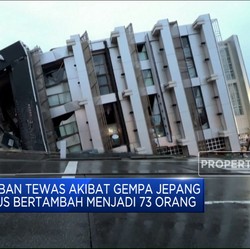 Video: Terus Bertambah, Korban Tewas Gempa Jepang Jadi 73 Orang