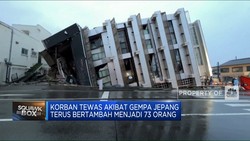 Video: Terus Bertambah, Korban Tewas Gempa Jepang Jadi 73 Orang