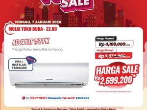 Lagi Ada Diskon Nih! Beli AC di Transmart Full Day Sale Hemat Rp 1,12 Jutaan