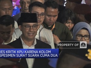Video: Anies Kritik KPU, Kolom di Spesimen Surat Suara Cuma Dua