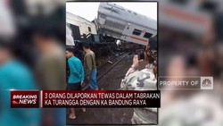 Video: Evakuasi Penumpang Kecelakaan KA Turangga dan Bandung Raya