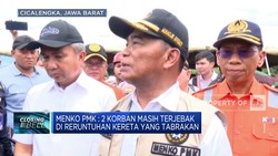 Video: Tinjau Lokasi Tabrakan KA, Menko PMK: 2 Korban Masih Terjebak