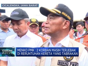 Video: Tinjau Lokasi Tabrakan KA, Menko PMK: 2 Korban Masih Terjebak