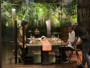 Momen Jokowi dan Prabowo Bertemu 4 Mata Sambil Dinner di Resto Jakpus