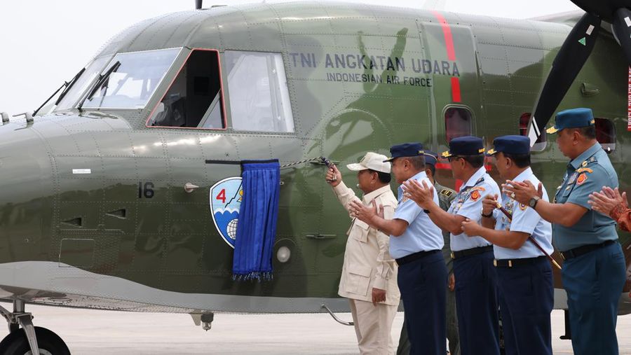 Prabowo Subianto dalam acara modernisasi alutsista. (Dok: Dokumentasi Kementerian Pertahanan)