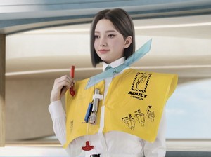Awas Keselepet Pramugari Cantik Ini Bukan Manusia Asli, tapi AI