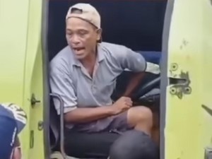 Tolak Diputar Balik di Parungpanjang, Sopir Truk Tambang Cekcok dengan Dishub