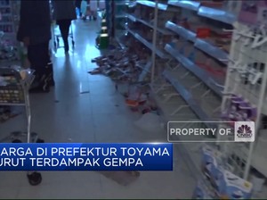 Video: Warga di Prefektur Toyama Turut Terdampak Gempa