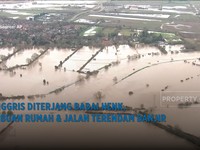 Inggris Diterjang Badai Henk, Ribuan Rumah & Jalan Terendam Banjir