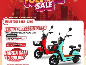 Sepeda Listrik di Transmart Full Day Sale Diskon!