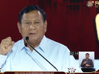 'Diserang' dalam Debat Capres, Prabowo Pamer Kinerja sebagai Menhan