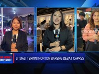 Keseruan Nobar Debat Capres 2024 Pendukung Anies, Prabowo & Ganjar
