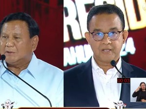 Anies Bicara Strategi Pertahanan Siber, Prabowo: Terlalu Teoretis