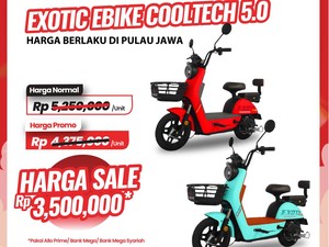 Banjir Diskon! Sepeda Listrik di Transmart Full Day Sale Diskonnya Rp 1,7 Jutaan
