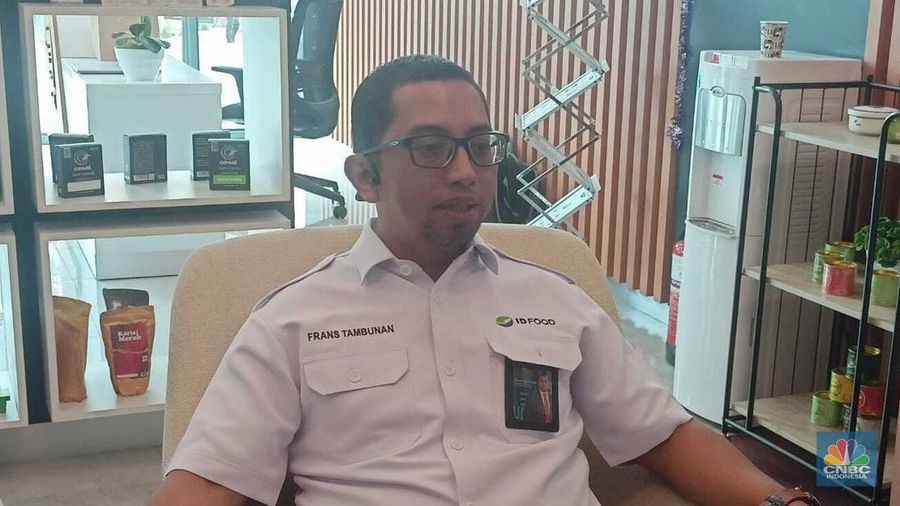 Dirut ID Food Frans Tumbuan. (CNBC Indonesia/Ferry Sandi)