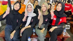 Video: Intip Kemeriahan Nobar Debat Pendukung Capres 2024