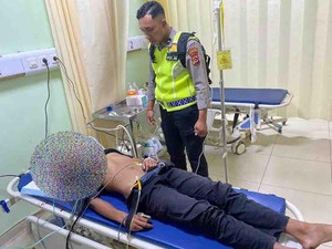 Seorang Pria Tak Berhelm Tewas Kecelakaan Lalu Lintas di Manggarai Timur