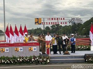 Jokowi Resmikan 3 Jembatan Pengganti Callender Hamilton di Banten
