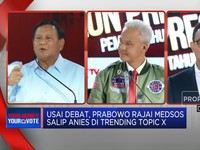 Video: Usai Debat, Prabowo Salip Anies di Trending Topic X