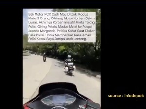 Viral Polisi Depok Kawal Warga Beli Motor Cash Mau Ditarik Modus Mata Elang