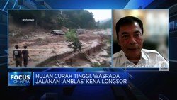 Curah Hujan Tinggi, Jalanan di Wilayah Ini Waspada Amblas Kena Longsor