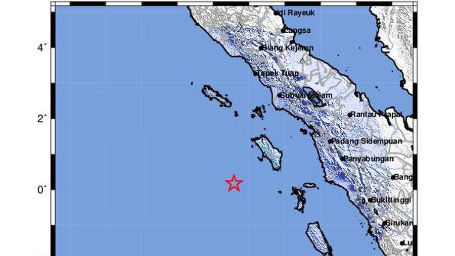 Gempa di Nias, Sumatra Utara, 9 Januari 2024 (Dok: BMKG)
