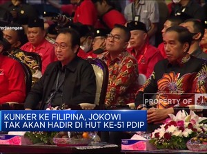  Kunker Ke Filipina, Jokowi Tak Hadir Di Hut Ke-51 PDIP