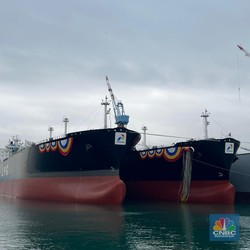 Penampakan 2 Kapal Tanker Raksasa Baru Pertamina Shipping dari Korsel