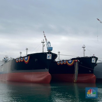 Penampakan 2 Kapal Tanker Raksasa Baru Pertamina Shipping dari Korsel