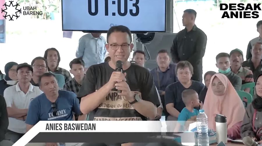 Safari politik Anies Baswedan di Gorontalo. (Tangkapan layar  YouTube Anies Baswedan)