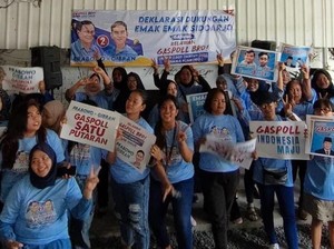 Emak-emak Sidoarjo Kini Gabung Gaspoll Bro Siap Menangkan Prabowo-Gibran