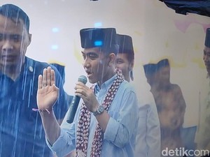 Gibran Sapa Warga Jember di Tengah Guyuran Hujan: Rukun Semuanya