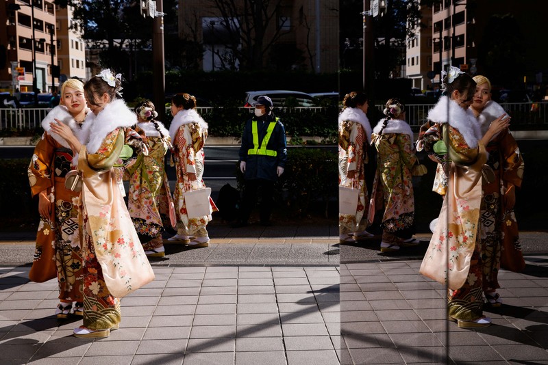 Jepang merayakan Hari Kedewasaan setiap Senin kedua di bulan Januari, yang pada tahun 2024 jatuh pada tanggal 8 Januari. (REUTERS/Androniki Christodoulou) Jepang merayakan Hari Kedewasaan setiap Senin kedua di bulan Januari, yang pada tahun 2024 jatuh pada tanggal 8 Januari. (REUTERS/Androniki Christodoulou)