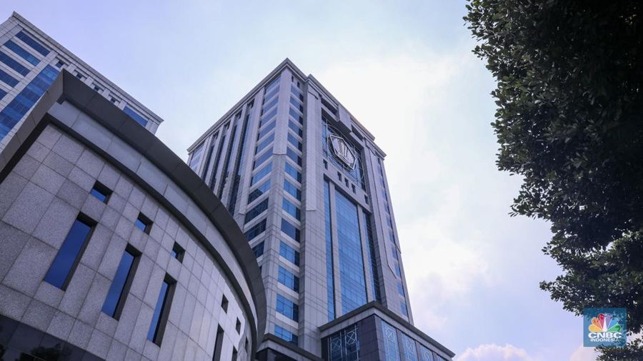 Suasana Gedung Kementerian Keuangan (Kemenkeu) di Jakarta, Rabu (10/1/2024). (CNBC Indonesia/Faisal Rahman)