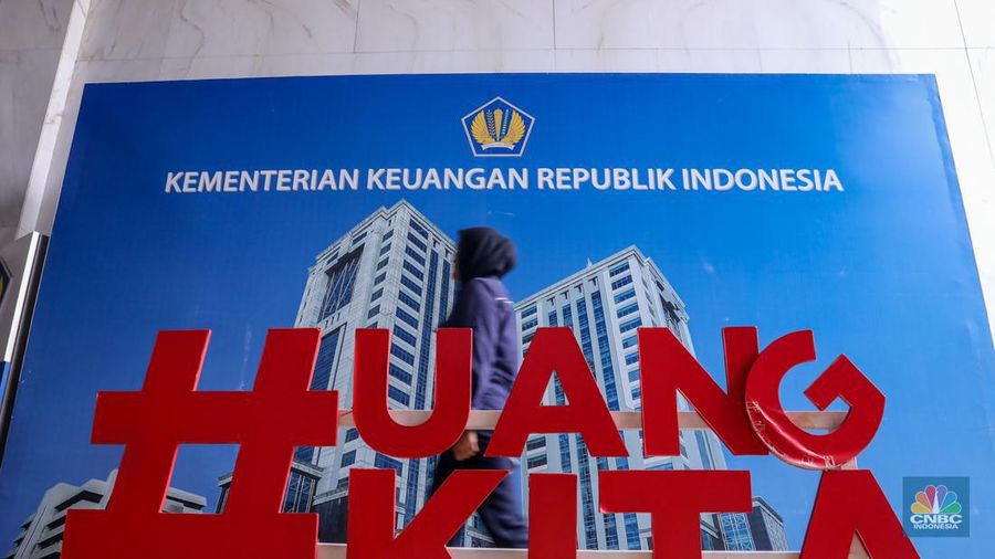 Suasana Gedung Kementerian Keuangan (Kemenkeu) di Jakarta, Rabu (10/1/2024). (CNBC Indonesia/Faisal Rahman)