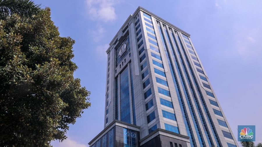 Suasana Gedung Kementerian Keuangan (Kemenkeu) di Jakarta, Rabu (10/1/2024). (CNBC Indonesia/Faisal Rahman)