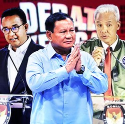 Survei Baru: Prabowo-Gibran 45%; Anies-Cak Imin 25%, Ganjar-Mahfud 22%