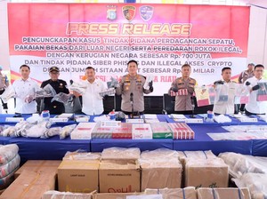 Polisi Sita Sepatu Bekas, Rokok dan Mobil Mewah Hasil Crypto-Penyelundupan di Riau