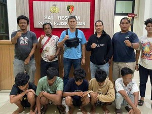 Cabuli Anak di Bawah Umur, 5 Pemuda di Pesisir Selatan Ditangkap Polisi