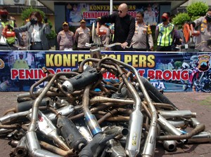 Ancaman Sanksi Tilang ke Pemotor di Jakarta yang Pakai Knalpot Brong
