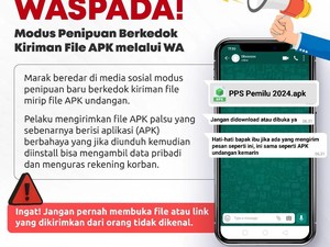 Waspada Modus Ajakan Klik APK Jadi Anggota PPS Pemilu, Bisa Kuras Isi Rekening!