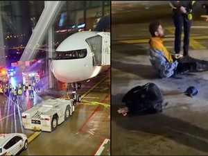 Lho... Lho... Lho..., Penumpang Buka Pintu dan Jatuh dari Pesawat Sebelum Take Off