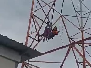 5 Bulan Suami Tak Pulang dari Bekerja, Afri Yani Nekat Ingin Loncat dari Tower BTS