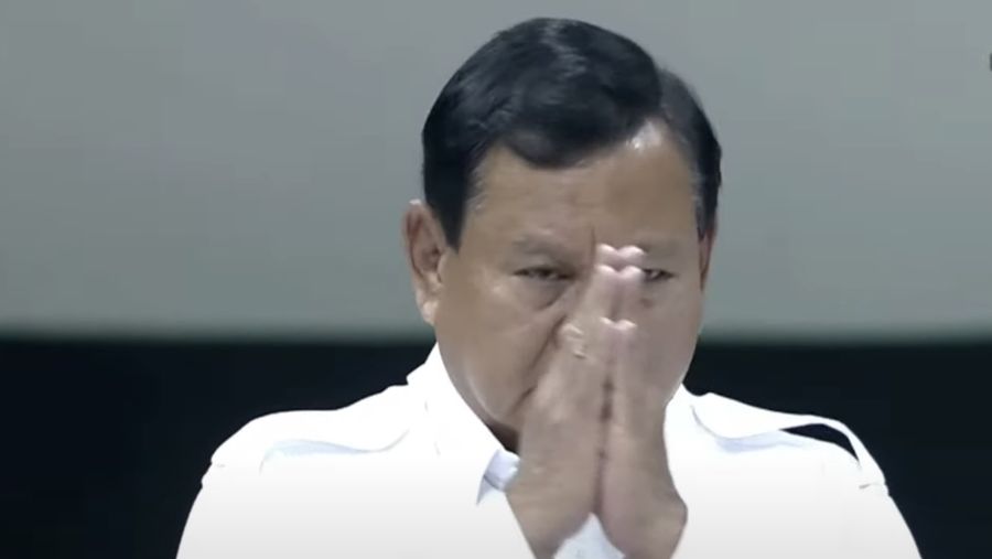 Calon Presiden nomor urut 02, Prabowo Subianto saat menghadiri Dialog Capres Bersama Kadin. (YouTube/Kadin Inbdonesia)