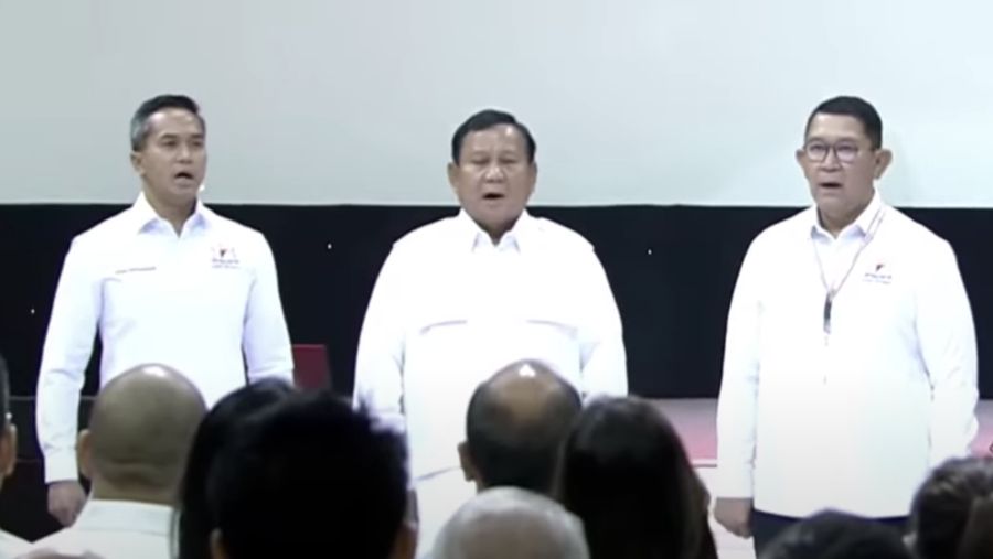 Calon Presiden nomor urut 02, Prabowo Subianto saat menghadiri Dialog Capres Bersama Kadin. (YouTube/Kadin Inbdonesia)